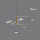 Axyaa LED Chandeliers for Modern Living Room Indoor Lighting