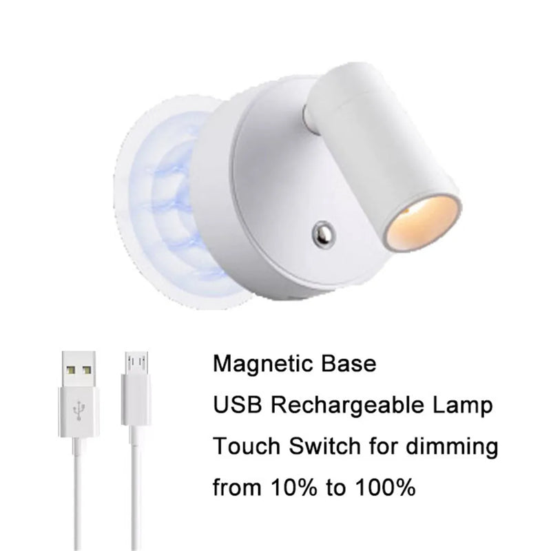 Axyaa Touch Wall Light - Dimmable LED Bedside Lamp