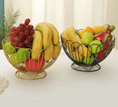 Iron Art Fruit Plate Basket for Living Room Table by Axyaa