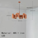 Axyaa Nordic U-shaped Water Pipe Chandelier: Rotatable LED Lighting Fixture