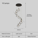 Axyaa LED Villa Duplex Chandelier - Minimalist Style Small Pendant Light