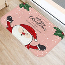 Axyaa Santa Elk Welcome Mat for Home, Kitchen, Bathroom Floor Decor