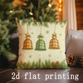 Christmas-themed Axyaa Pillow Covers for Sofa, Bedroom, Car - Rectangular Cushion