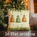Christmas-themed Axyaa Pillow Covers for Sofa, Bedroom, Car - Rectangular Cushion