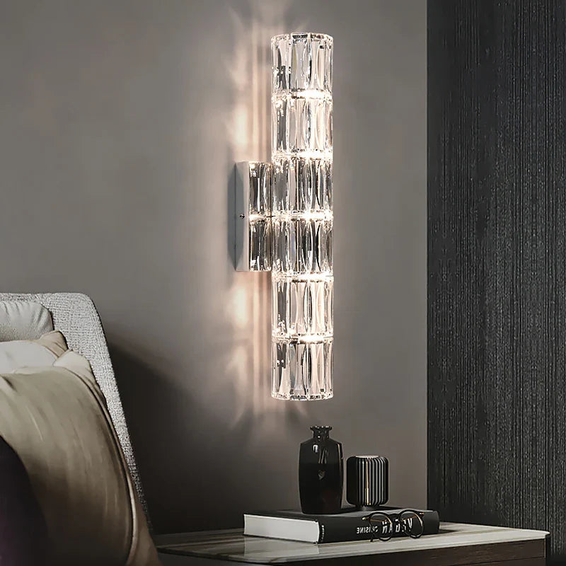 Axya Luxury Crystal Wall Lights for Living Room Bedroom Villa Decor