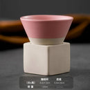Axyaa Hand-Painted Ceramic Espresso Coffee Cup Set with Base.