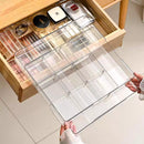 Axyaa Adjustable Drawer Organizer for Cosmetics, Flatware, and Cutlery