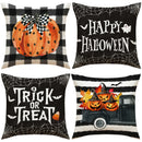 Axyaa Halloween Linen Pillow Cover: Horror Holiday Decor for Home Sofa