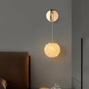 Axyaa Crystal Wall Lamp: Gold Metal, G9 Bulb, Adjustable Wire, Elegant Lighting for Home