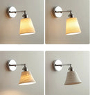 Axyaa Ceramic LED Wall Sconce Modern Style Pull Chain Switch