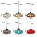 Axya Glass Pendant Lamp Nordic Modern Industrial LED Lights Fixtures