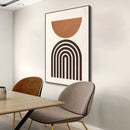 Nordic Minimalist Style Abstract Line Graphic Wall Art Prints by Axyaa