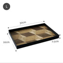 Axyaa White Square Jewelry Tray with Handle - Stylish Storage and Decor Tray
