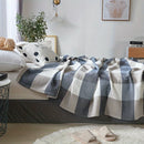 Axyaa Boho Checkered Cotton Quilt - Lightweight & Machine Washable