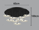 Axyaa Modern LED Pendant Staircase Chandelier for Living Room Lighting
