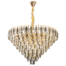 Axyaa Crystal Large Chandelier for Living Room and Lobby Luxe Décor