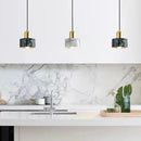 Axyaa Modern Marble Chandelier: Elegant LED Pendant Lighting for Home Décor