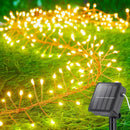 Axyaa Firecracker Solar LED String Lights: Outdoor Waterproof Decoration