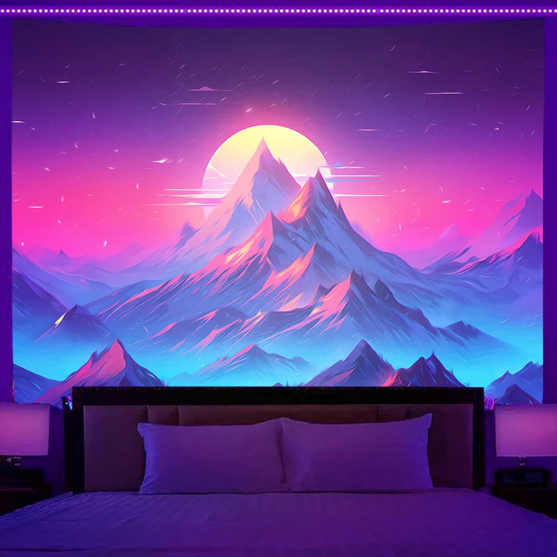 Axyaa Dream City Racing Tapestry - Bedroom Aesthetic Decor and Background Cloth