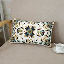 Axyaa Ethnic Floral Embroidered Canvas Cotton Pillow Cover 30x50cm