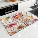 Axyaa Diatom Mud Kitchen Drain Pads: Absorbent Tableware Mat for Coffee Machine & Bowls
