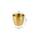 Axyaa Stainless Steel Beer Cups Korean Restaurant Coffee Cup Drinkware