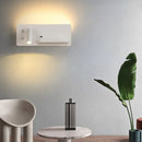 Axyaa Wireless Charging Bedside Sconce Lamp USB Modern Spotlight Fixture