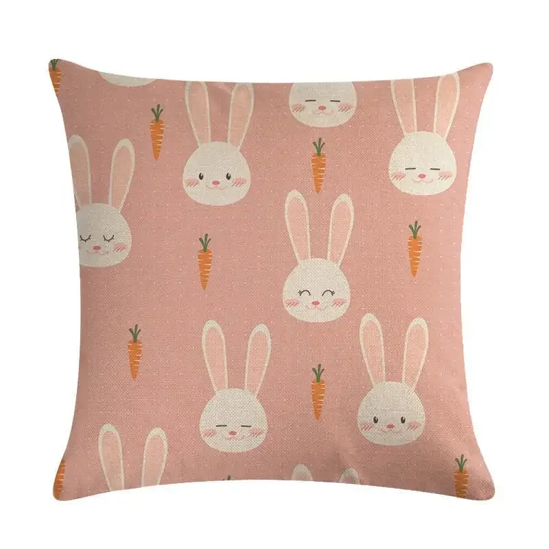 Nordic Cartoon Animal Print Linen Pillowcase for Axyaa Brand