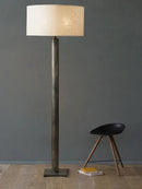Axyaa Brass Fabric Floor Lamp 67" Standing Vintage Light - Nordic Luxury Style