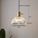 Axyaa Nordic Copper Wood LED Pendant Lamp - Modern Hanging Light Fixtures
