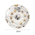 Axyaa Ceramic Sun Hanging Plate 10 Inches European Art Wall Decoration