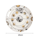 Axyaa Ceramic Sun Hanging Plate 10 Inches European Art Wall Decoration