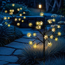 Axyaa Solar Flower Lights: Decorative Outdoor Garden Decor, Waterproof Pathway Lighting