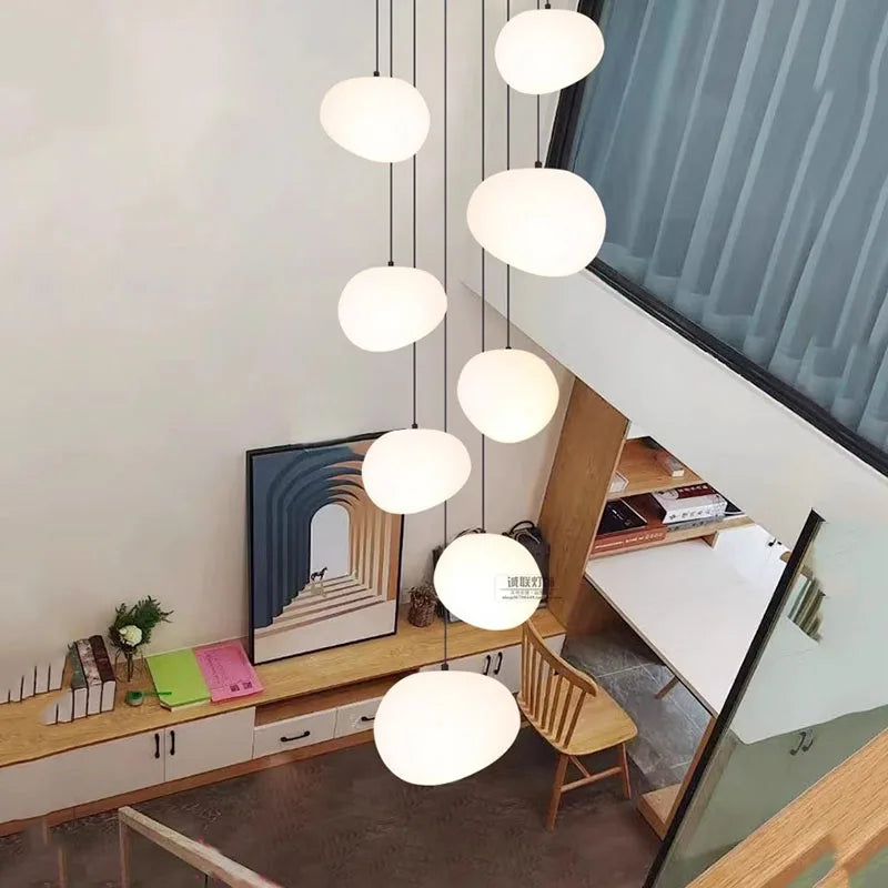 Axyaa Nordic Pendant Chandelier: Stylish Ceiling Light for Dining Room and Living Room