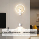 Axyaa Modern LED Wall Clock Light for Home Interior Decoration