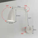 Axyaa Modern Foldable Reading Wall Light with Extendable Long Pole