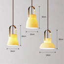 Axyaa Japanese Style Ceramic LED Pendant Lights | Nordic Modern Hanging Light