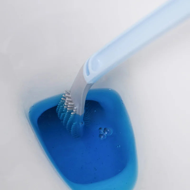 Axya Toilet Brush: Wall-Hanging Long Handle Cleaning Brush