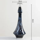 Axyaa Leopard Print Glass Vase with Lid - Home Decor Essential