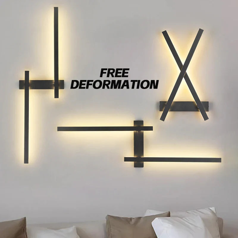Axyaa Aluminum Deformable Wall Sconce - Modern Living Room & Corridor Lighting