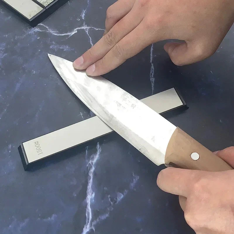 Axya Diamond Knife Sharpener Whetstone System with 80-3000 Grit Bars