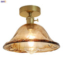 Axyaa Amber Glass LED Ceiling Lamp, 4W Home Lighting for Bedroom Living Room