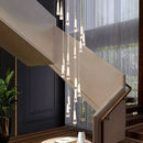 Axyaa Nordic Home Decoration Stair Chandelier Living Room Bedroom Dining Room Pendant Ceiling Light
