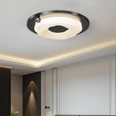 Axyaa Nordic Walnut LED Ceiling Light - Dimmable Minimalist Chandelier for Living Room