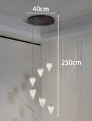 Axyaa Crystal Chandeliers: Modern Indoor LED Ceiling Lighting