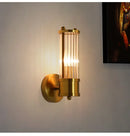 Axyaa Nordic Luxury Crystal LED Brass Wall Lamp for Modern Room Decoration