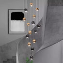 AXYAA LED Pendant Light Chandeliers for Living Room Staircase Modern Home Decor Indoor Lighting