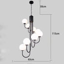 Axyaa LED Pendant Chandelier for Modern Home Decor and Indoor Lighting