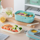 Axyaa Double-Layer Insulated Oval Lunch Box for Fresh Meals