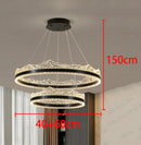Axyaa Modern Living Room LED Chandeliers Hanging Ceiling Lamp Indoor Lighting